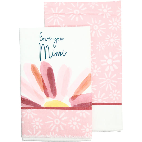 pavilion gift company Mimi Tea Towel Gift Set (2 - 19.75" x 27.5")