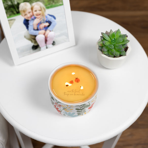 Pavilion Gift Company Miracles 12 Oz - 100% Soy Wax Reveal Triple Wick Candle Scent: Tranquility