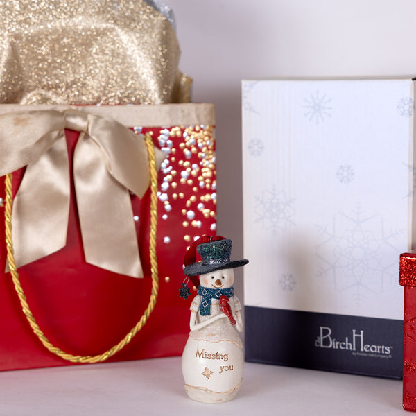 Pavilion Gift Company Missing You 4" Snowman Ornament