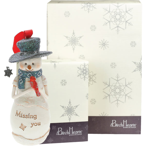pavilion gift company Missing You 4" Snowman Ornament
