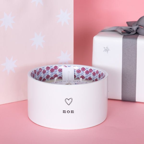 Pavilion Gift Company Mom 10 Oz 100% Soy Wax Reveal Triple Wick Candle Scent: Tranquility