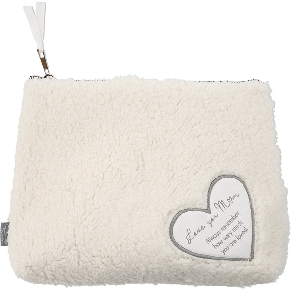 pavilion gift company Mom 10" x 8" Sherpa Cosmetic Bag
