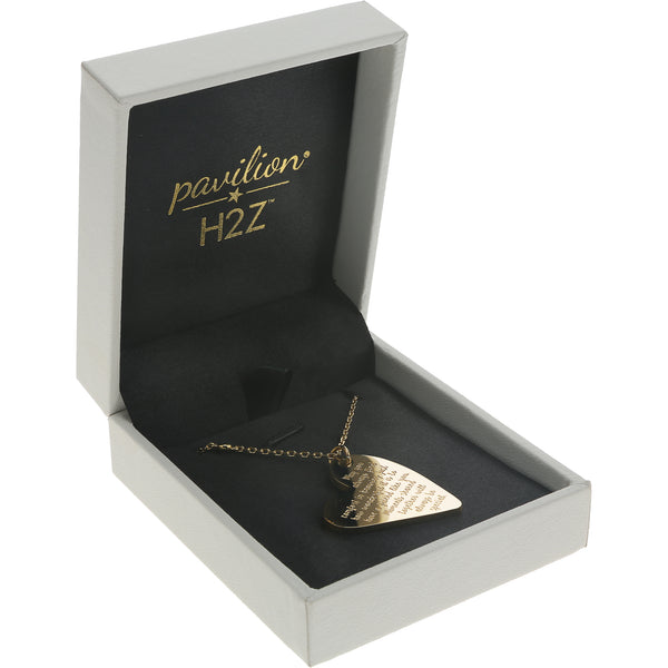 pavilion gift company Mom 18.5" Gold Plated Engraved Necklace
