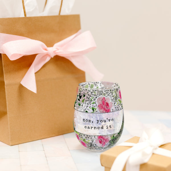 Pavilion Gift Company Mom 18 Oz Stemless Wine Glass