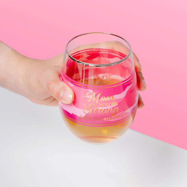 Pavilion Gift Company Mom 18 Oz Stemless Wine Glass