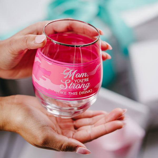 Pavilion Gift Company Mom 18 Oz Stemless Wine Glass