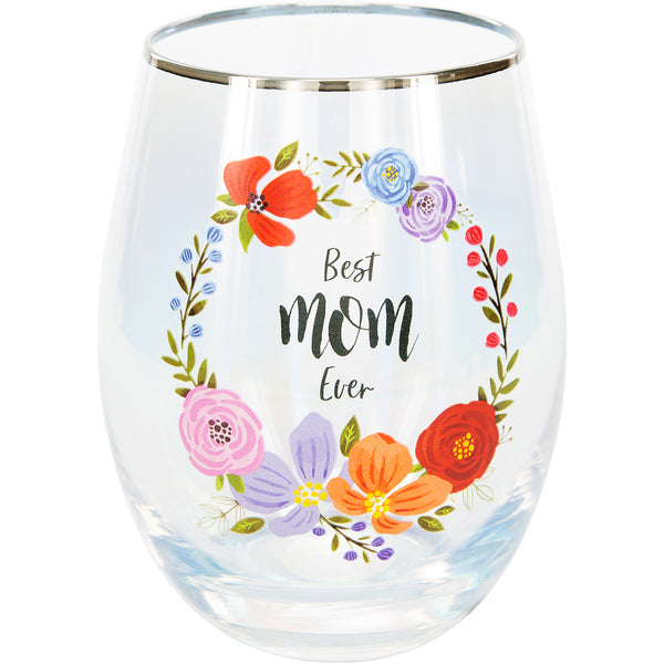 Pavilion Gift Company Mom 18 Oz Stemless Wine Glass