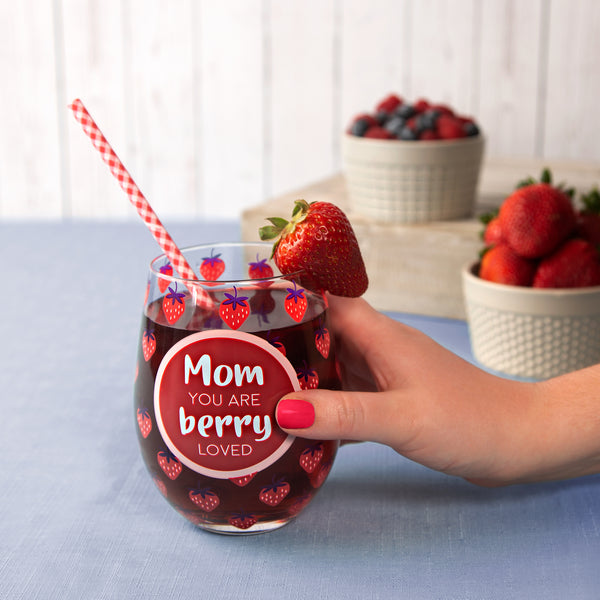 Pavilion Gift Company Mom 18 Oz Stemless Wine Glass