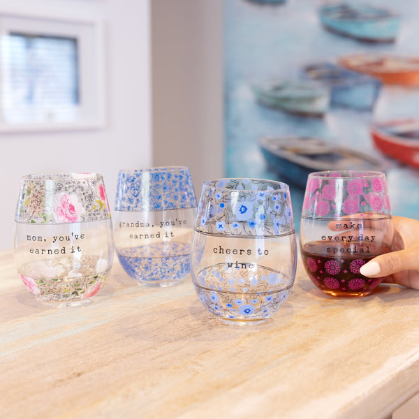 Pavilion Gift Company Mom 18 Oz Stemless Wine Glass