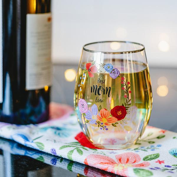 Pavilion Gift Company Mom 18 Oz Stemless Wine Glass