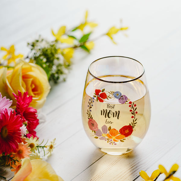 Pavilion Gift Company Mom 18 Oz Stemless Wine Glass
