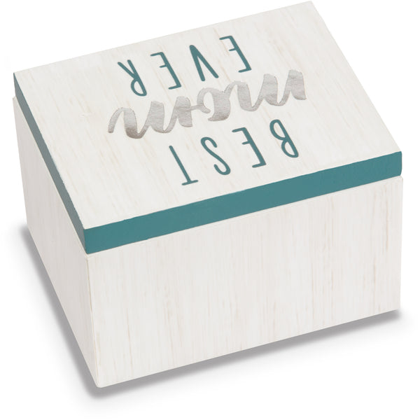 Pavilion Gift Company Mom 2.25" X 1.2" X 1.5" MDF Trinket Box