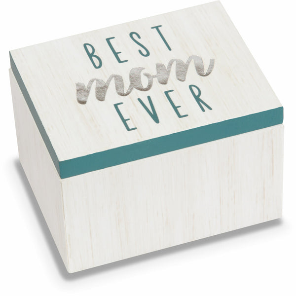 pavilion gift company Mom 2.25" x 1.2" x 1.5" MDF Trinket Box