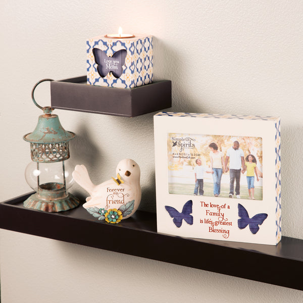 Pavilion Gift Company Mom 2.5" X 2.5" X 2" MDF Tea Light Holder
