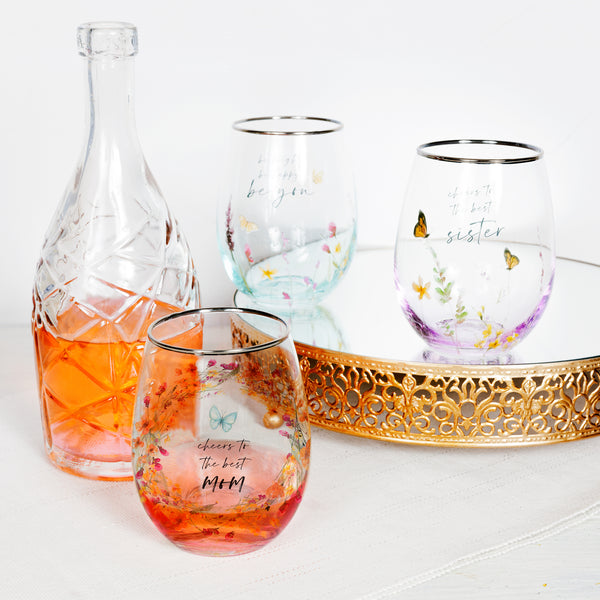 Pavilion Gift Company Mom 20 Oz Stemless Wine Glass
