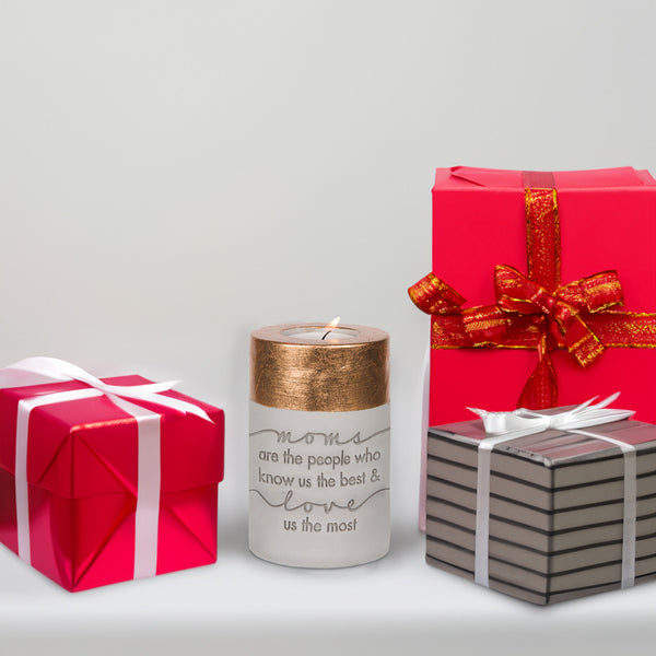 Pavilion Gift Company Mom 3" X 4.75" Cement Candle Holder