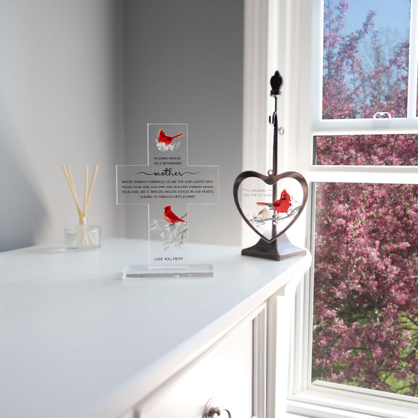 Pavilion Gift Company Mom 4.75" Mirrored Glass Ornament