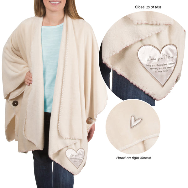 pavilion gift company Mom 50" x 30" Royal Plush Comfort Shawl