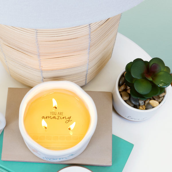 Pavilion Gift Company Mom 8 Oz - 100% Soy Wax Reveal Candle Scent: Tranquility