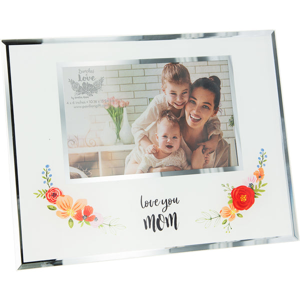 pavilion gift company Mom 9.25" x 7.25" Frame (Holds 6" x 4" Photo)