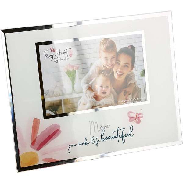 pavilion gift company Mom 9.25" x 7.25" Frame (Holds 6" x 4" Photo)