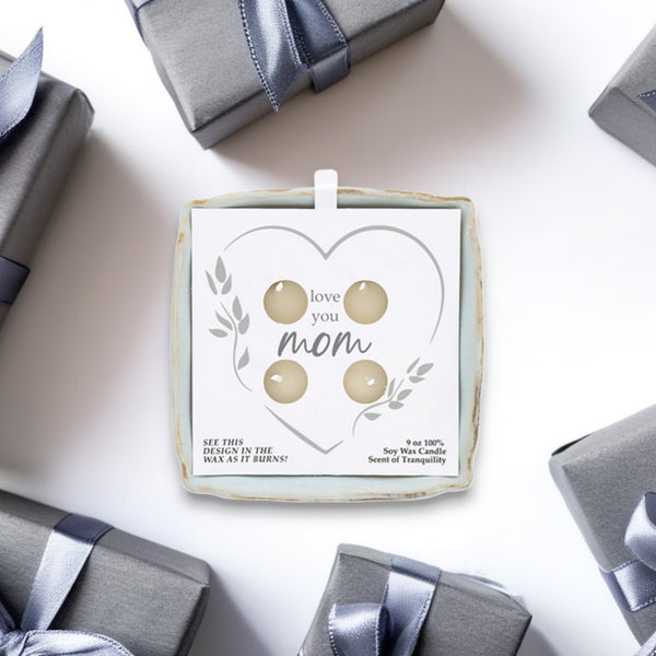 Pavilion Gift Company Mom 9 Oz - 100% Soy Wax Reveal Candle Scent: Tranquility