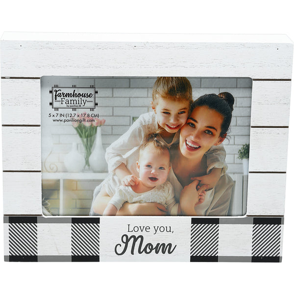 pavilion gift company Mom 9" x 7.25" Frame (Holds 7" x 5" Photo)