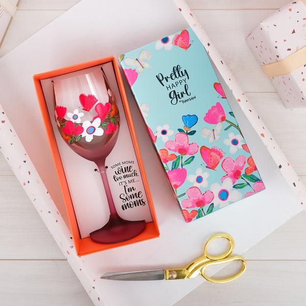 Pavilion Gift Company Mom Gift Boxed 18 Oz Wine Glass
