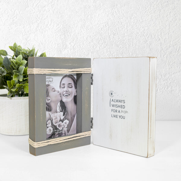 Pavilion Gift Company Mom Like You 5.5" X 7.5" Hinged Sentiment Frame (Holds 4" X 6" Photo)