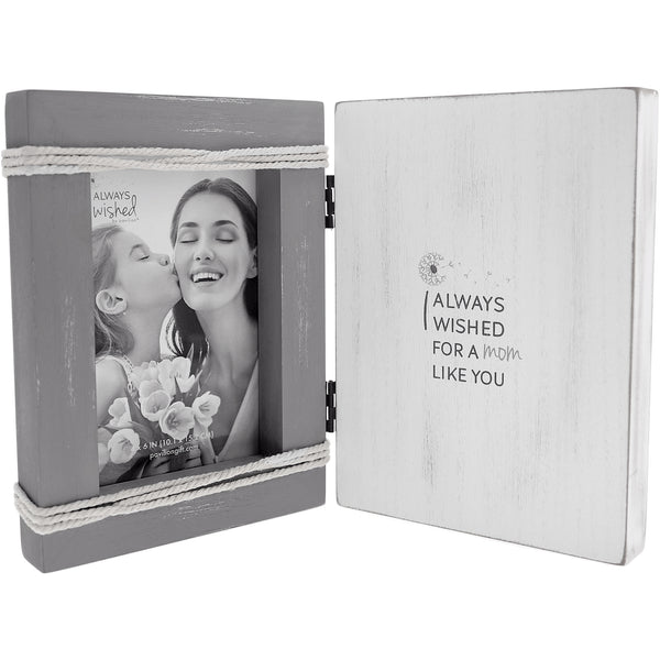 pavilion gift company Mom Like You 5.5" x 7.5" Hinged Sentiment Frame (Holds 4" x 6" Photo)