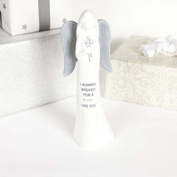 Pavilion Gift Company Mom Like You 9" Angel Holding Dandelions