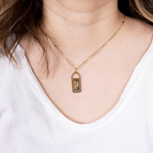 Pavilion Gift Company Mom Mother Of Pearl - 16.5"-18.5" 14K Gold Plated Necklace