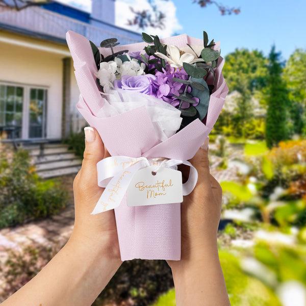 Pavilion Gift Company Mom Purple Preserved Floral Bouquet