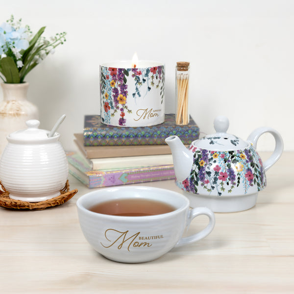 Pavilion Gift Company Mom Tea For One (16 Oz Teapot & 10 Oz Cup)