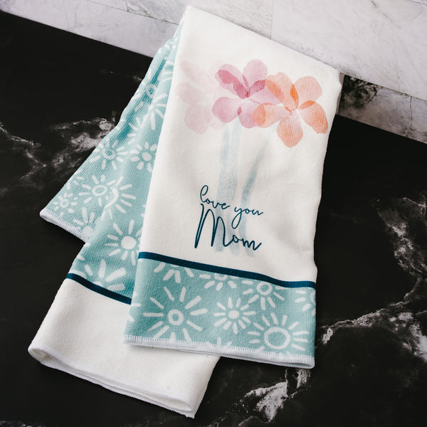 Pavilion Gift Company Mom Tea Towel Gift Set (2 - 19.75" X 27.5")