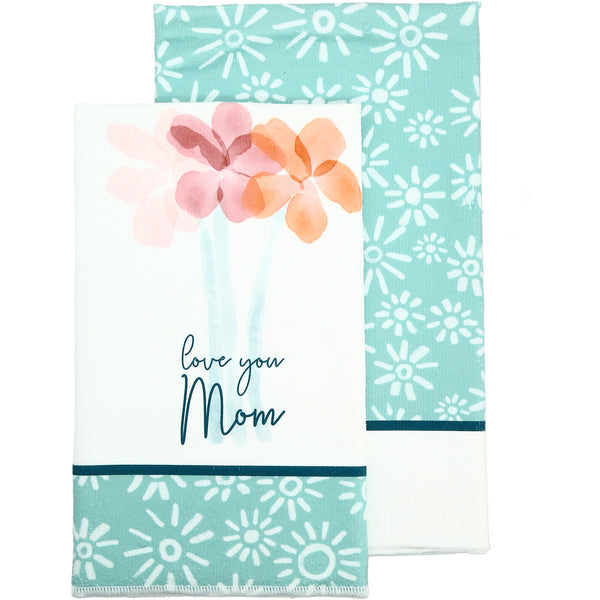 pavilion gift company Mom Tea Towel Gift Set (2 - 19.75" x 27.5")