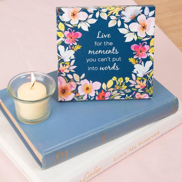 Pavilion Gift Company Moments Canvas Plaque With Easel Back