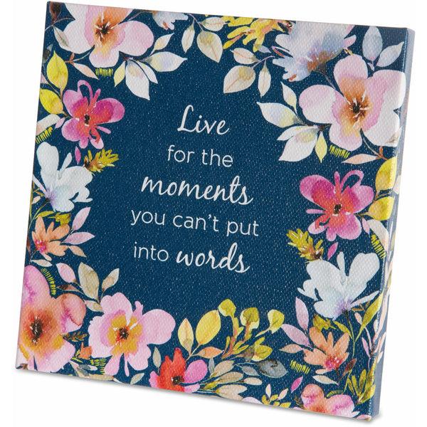 Pavilion Gift Company Moments Canvas Plaque With Easel Back