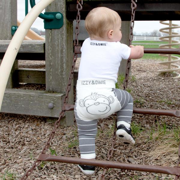 Pavilion Gift Company Monkey 6-12 Months Baby Leggings