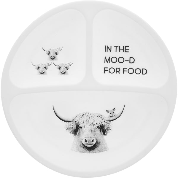 pavilion gift company Moo-d Divided Silicone Suction Plate