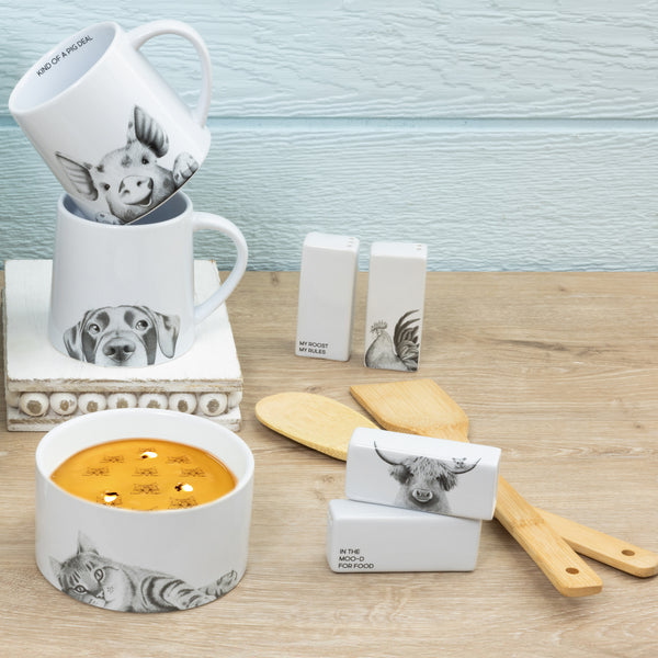 Pavilion Gift Company Moo-d For Food Salt & Pepper Shaker Set