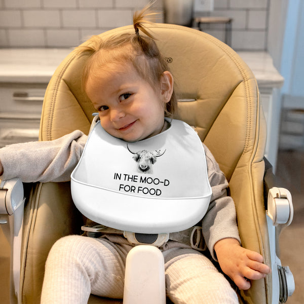 Pavilion Gift Company Moo-d For Food Silicone Catch All Bib