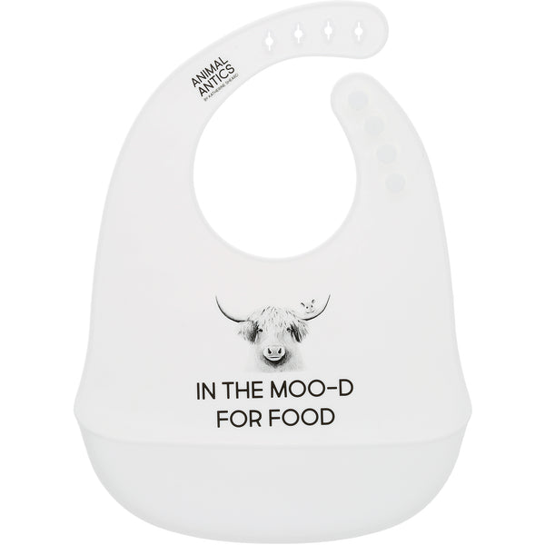pavilion gift company Moo-d For Food Silicone Catch All Bib