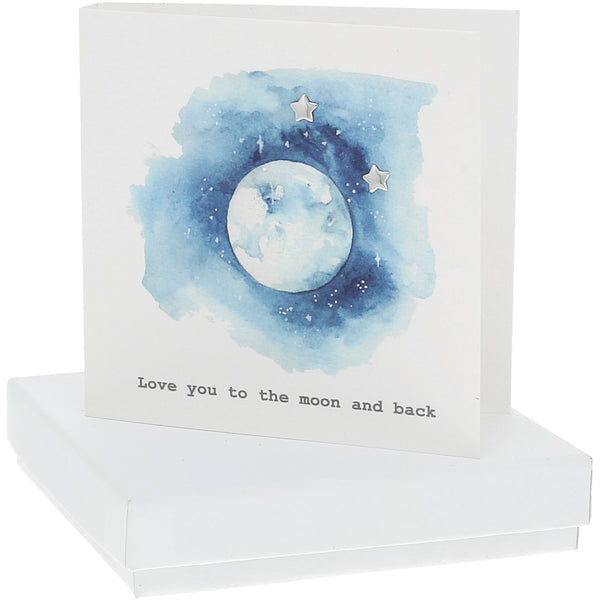 pavilion gift company Moon and Back 6mm Sterling Silver Star Stud Earrings