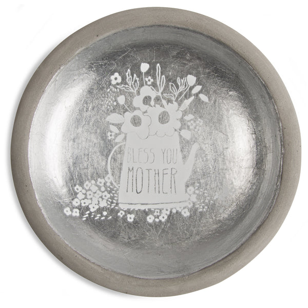 pavilion gift company Mother 5" Cement Keepsake Dish