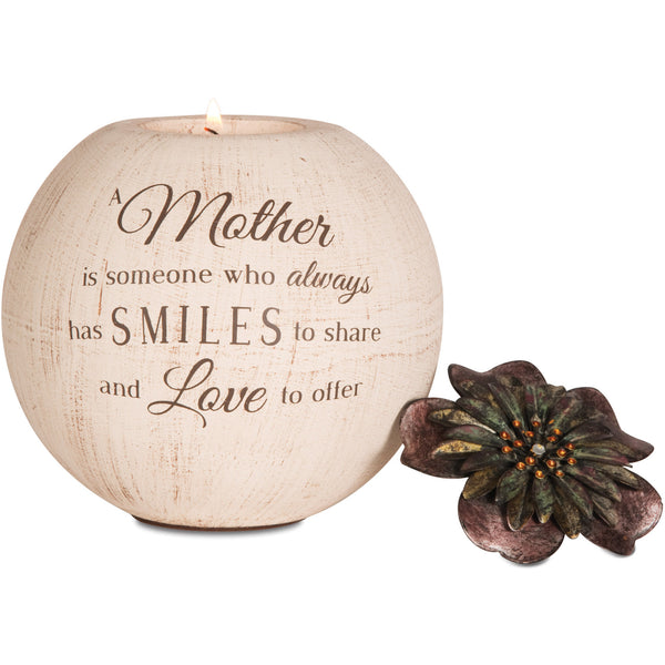 pavilion gift company Mother 5" Round Tealight Candle Holder