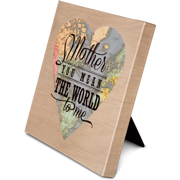 Pavilion Gift Company Mother 5" X 5" Canvas Heart Plaque