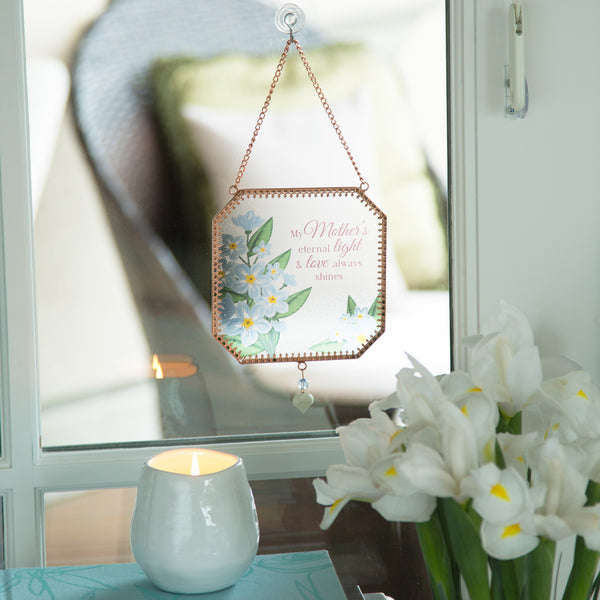 Pavilion Gift Company Mother 5" X 5" Glass Suncatcher