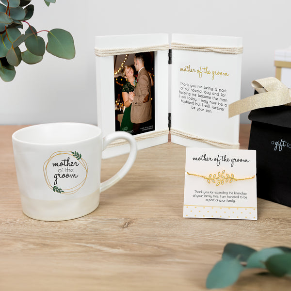 Pavilion Gift Company Mother Of The Groom 5.5" X 7.5" Hinged Sentiment Frame (Holds A 4" X 6" Photo)