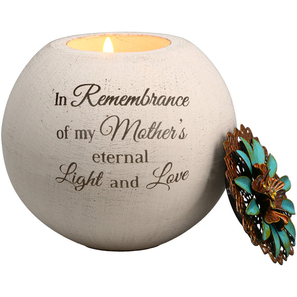 pavilion gift company Mother's Love 4" Round Tealight Candle Holder